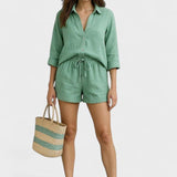 Kirstine | Conjunto de Manga Longa