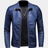 Luca™ | Casaco de Couro Cruzado