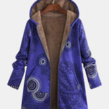 Luna | Hoodie de Fleece Mandala Azul Meia-Noite