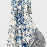 Vestido Floral de Porcelana