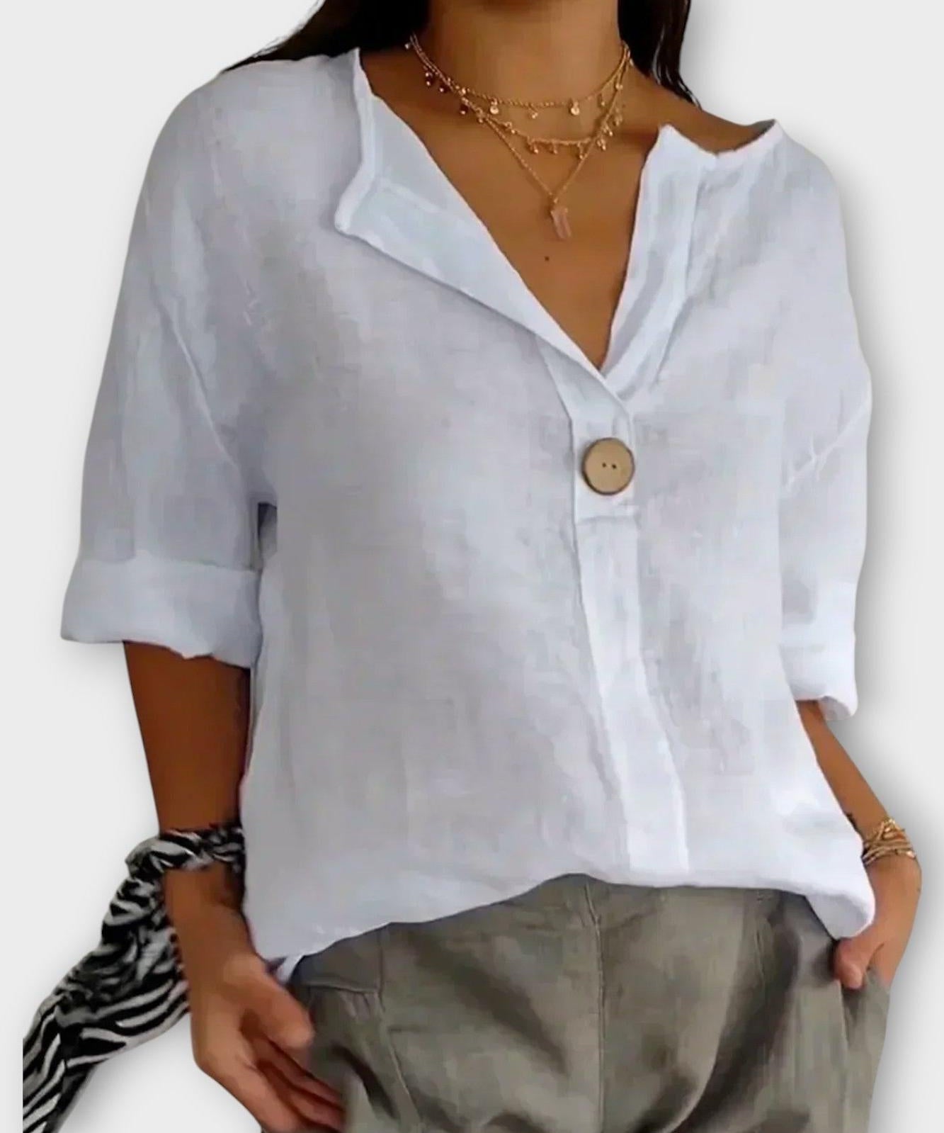 Marie | Camisa de gola em V