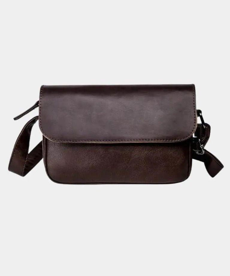 Martin™ | Mala de Ombro em Couro de Milão