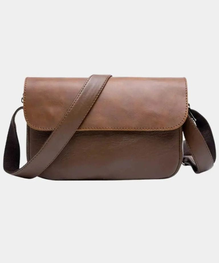 Martin™ | Mala de Ombro em Couro de Milão