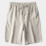 Mikkel™ | Calções de Linho Cinza Mariner