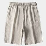 Mikkel™ | Calções de Linho Cinza Mariner