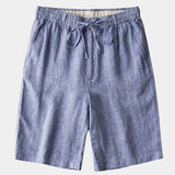 Mikkel™ | Calções de Linho Cinza Mariner