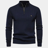 Mikkel™ | Sweater de Algodão com Meia-Zip