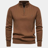 Mikkel™ | Sweater de Algodão com Meia-Zip