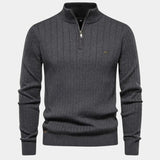 Mikkel™ | Sweater de Algodão com Meia-Zip