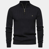 Mikkel™ | Sweater de Algodão com Meia-Zip