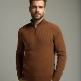 Mikkel™ | Sweater de Algodão com Meia-Zip