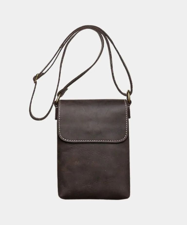 Mikkel™ | Mini Bolsa de Ombro em Couro