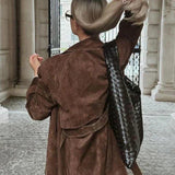 Mille™ | Elegante casaco de camurça