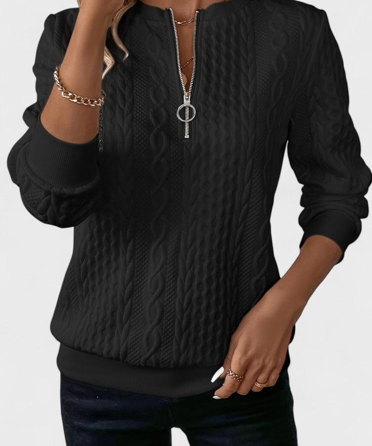 Nela™ | Sweatshirt com fecho para mulheres