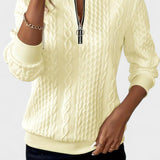 Nela™ | Sweatshirt com fecho para mulheres