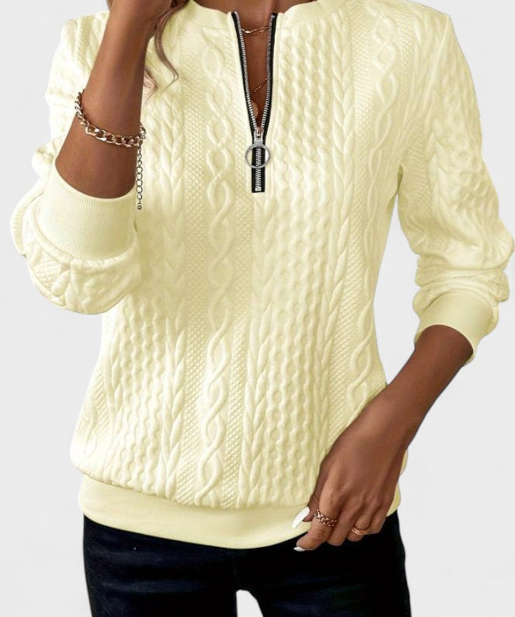 Nela™ | Sweatshirt com fecho para mulheres