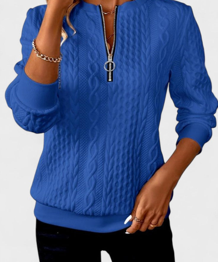 Nela™ | Sweatshirt com fecho para mulheres