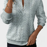 Nela™ | Sweatshirt com fecho para mulheres