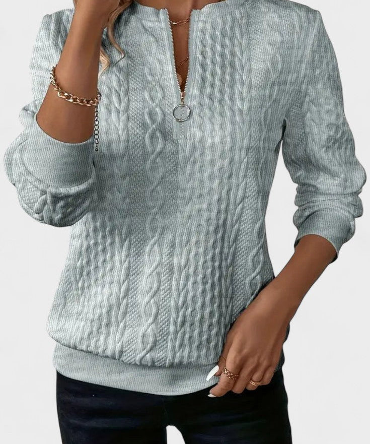 Nela™ | Sweatshirt com fecho para mulheres