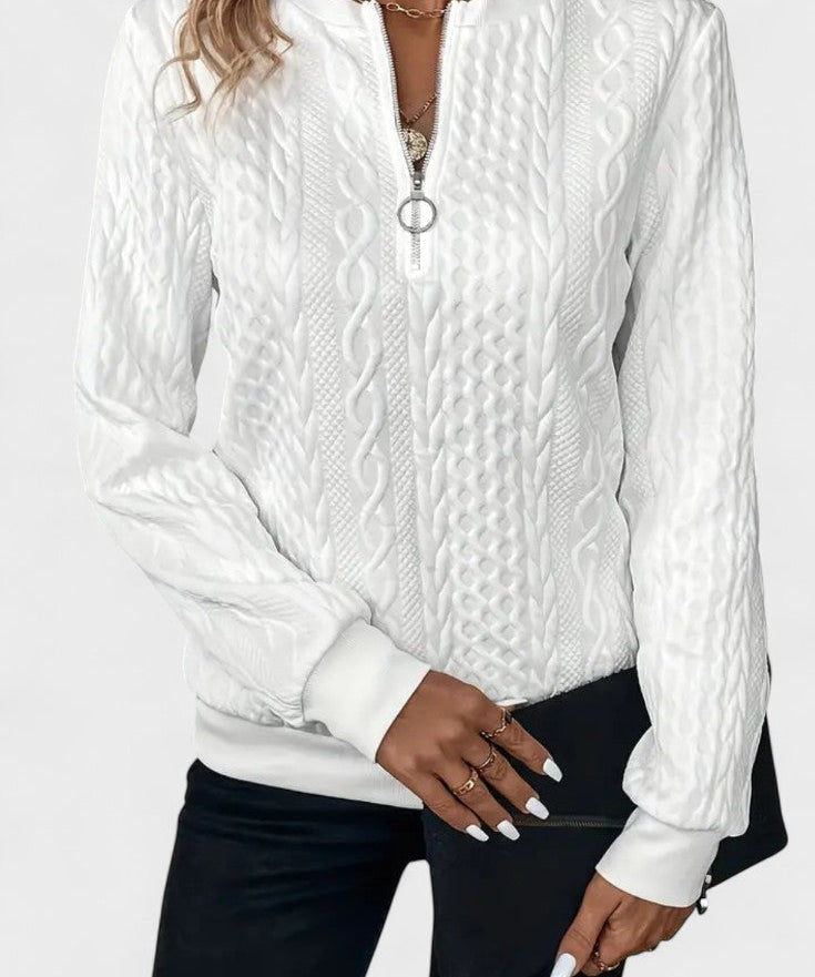 Nela™ | Sweatshirt com fecho para mulheres