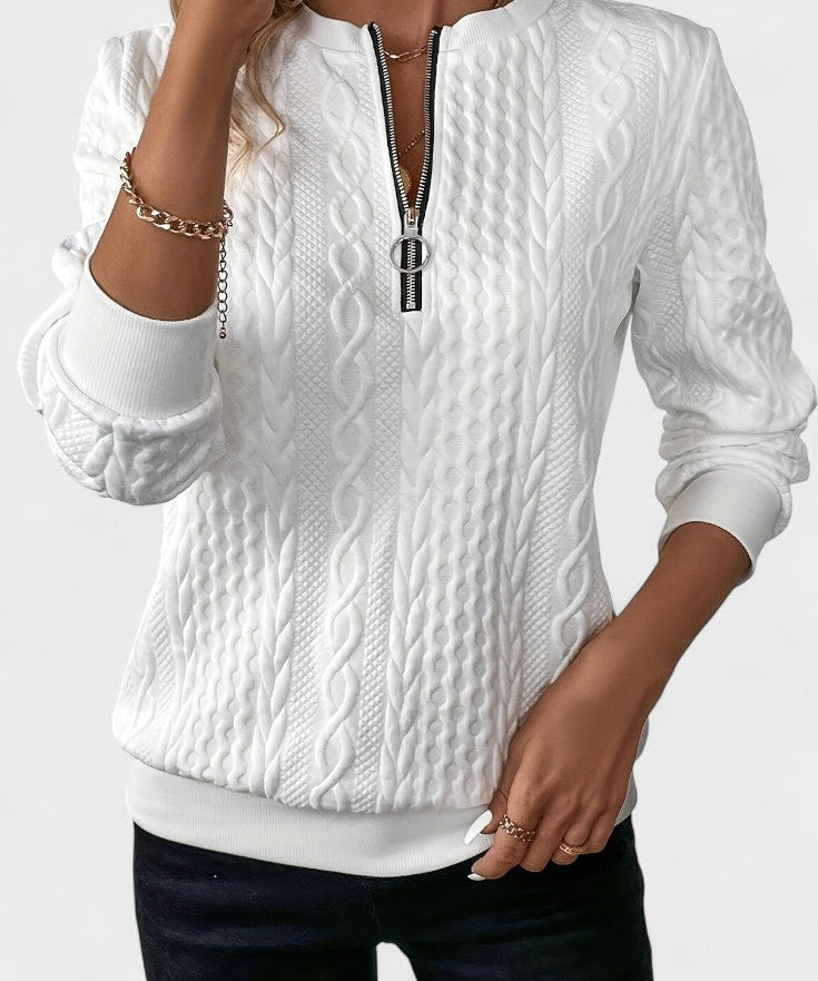 Nela™ | Sweatshirt com fecho para mulheres