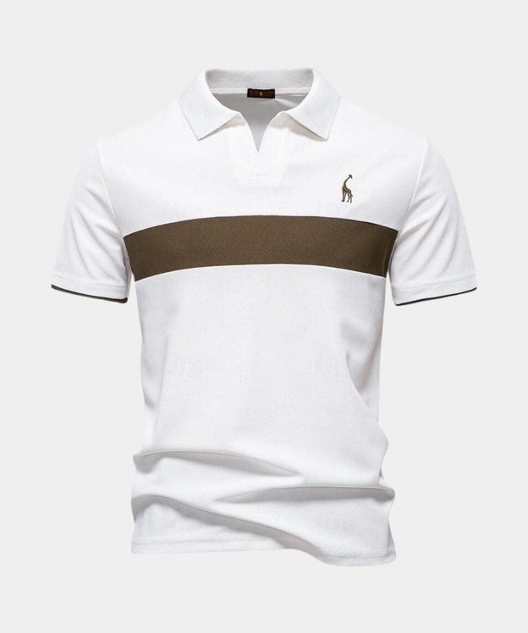 Niels™ | Polo Stribet Savanna