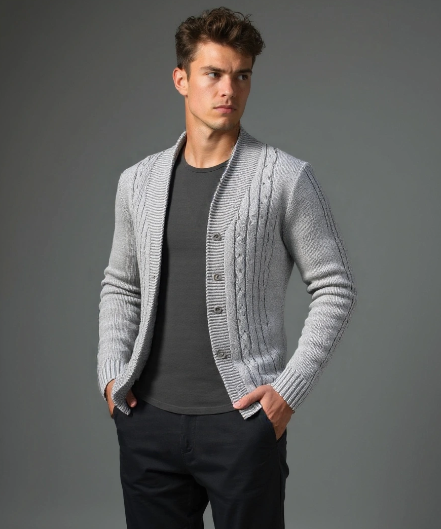 Noah™ | Cardigan Elegante para Homens