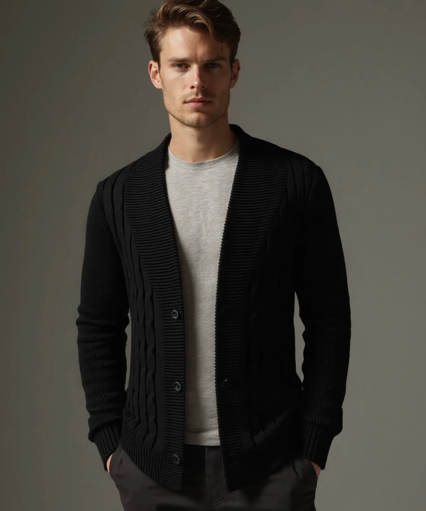 Noah™ | Cardigan Elegante para Homens