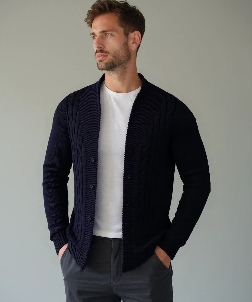 Noah™ | Cardigan Elegante para Homens