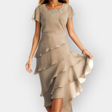 Vestido de Chiffon Arejado