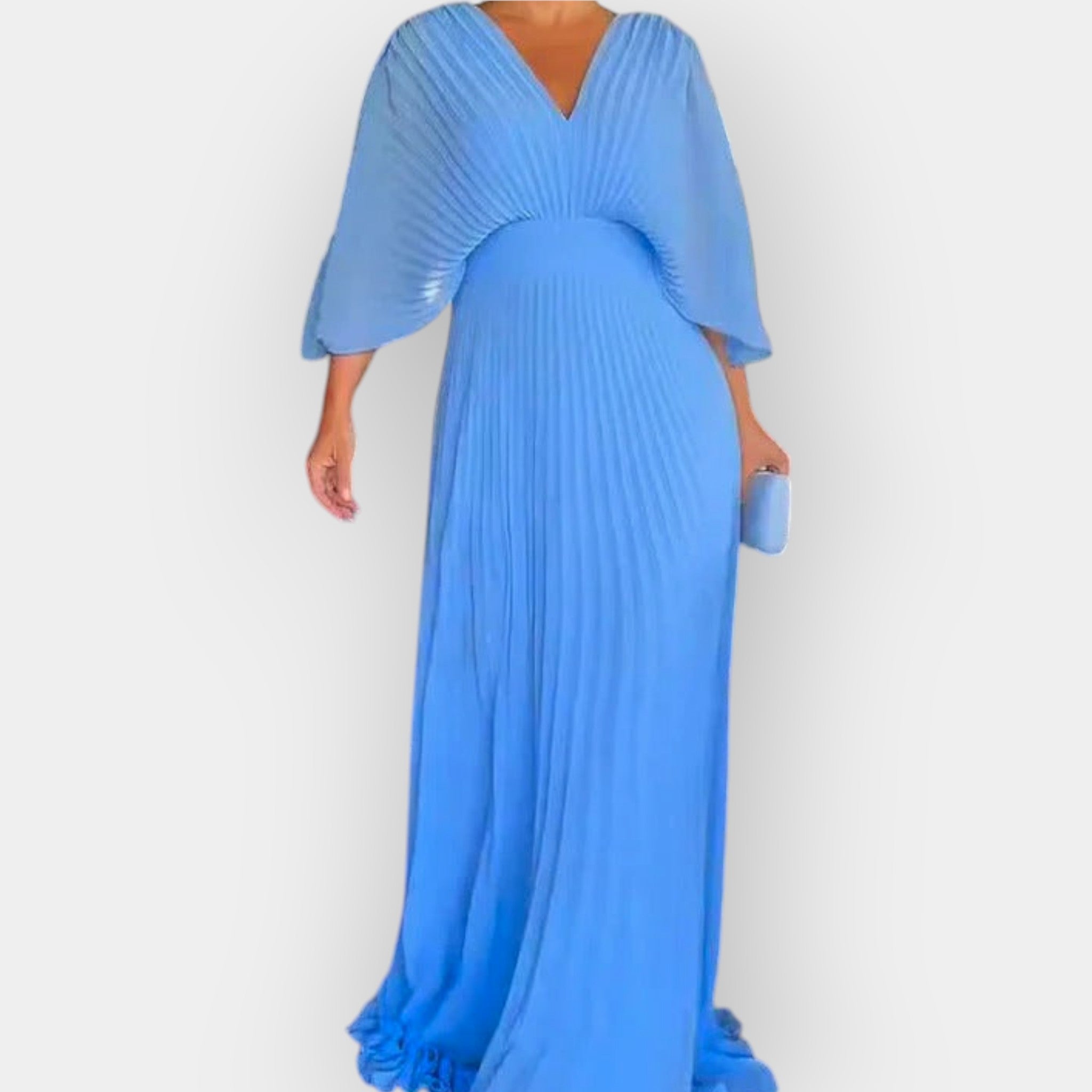 Vestido Plissado Elegante com Linha Estilosa