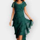 Vestido de Chiffon Arejado