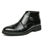 Parker™ | Botas Dobbelt-Monk-strap em Couro Sintético