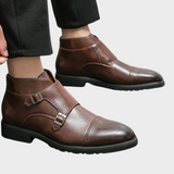 Parker™ | Botas Dobbelt-Monk-strap em Couro Sintético