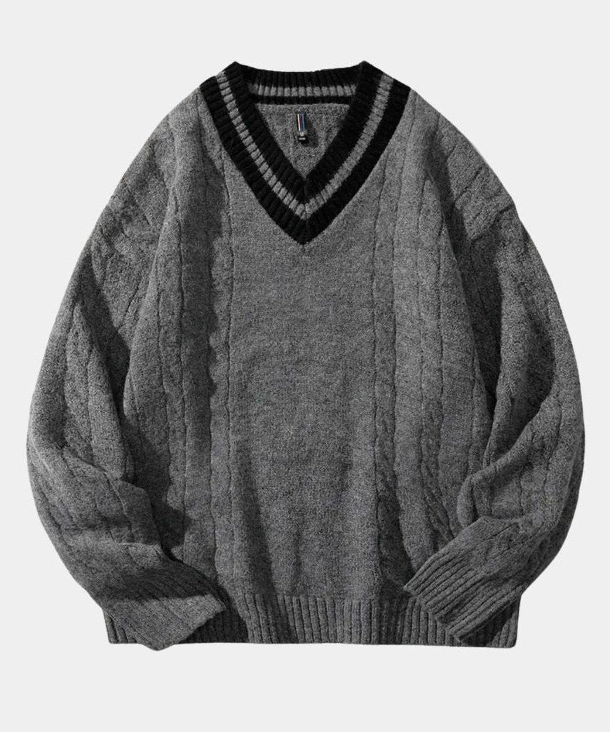 Poul™ | Malha com Decote em V