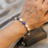 Pulseira Elegante de Pérola do Oceano