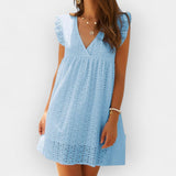 Vestido de Verão com Calções Ocultos e Bolsos