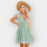 Vestido de Verão com Calções Ocultos e Bolsos