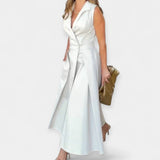 Vestido Midi com Colarinho