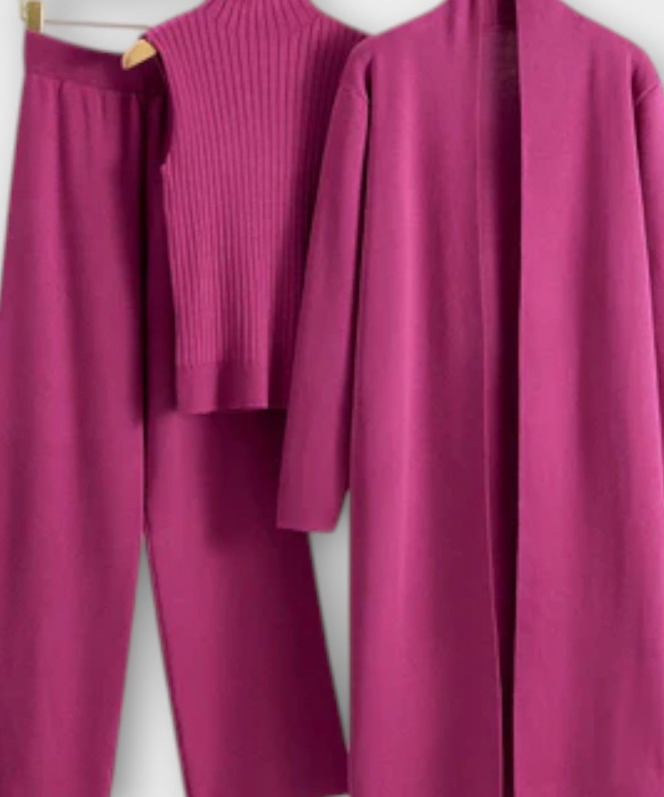 Stine | Conjunto de Malha Canelada