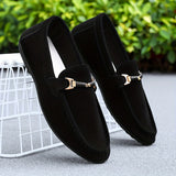 Mocassins de Negócio em Camurça