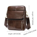 Tobias™ | Bolsa Crossover em Couro