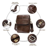 Tobias™ | Bolsa Crossover em Couro