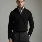 Tobias™ | Sweatshirt com Zíper e Padrão