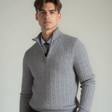 Tobias™ | Sweatshirt com Zíper e Padrão