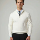 Tobias™ | Sweatshirt com Zíper e Padrão