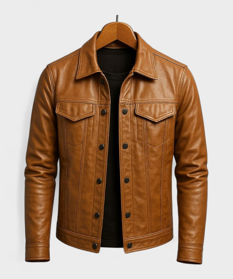 Ulrik™ | Casaco de Moto em Couro Premium