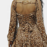 Vestido Romântico de Manga Curta para Qualquer Ocasião