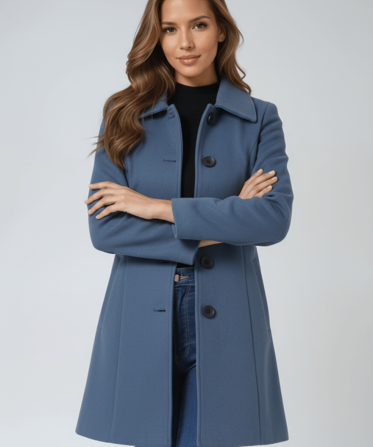Helena™ - Casaco de Inverno Feminino com Um Botão