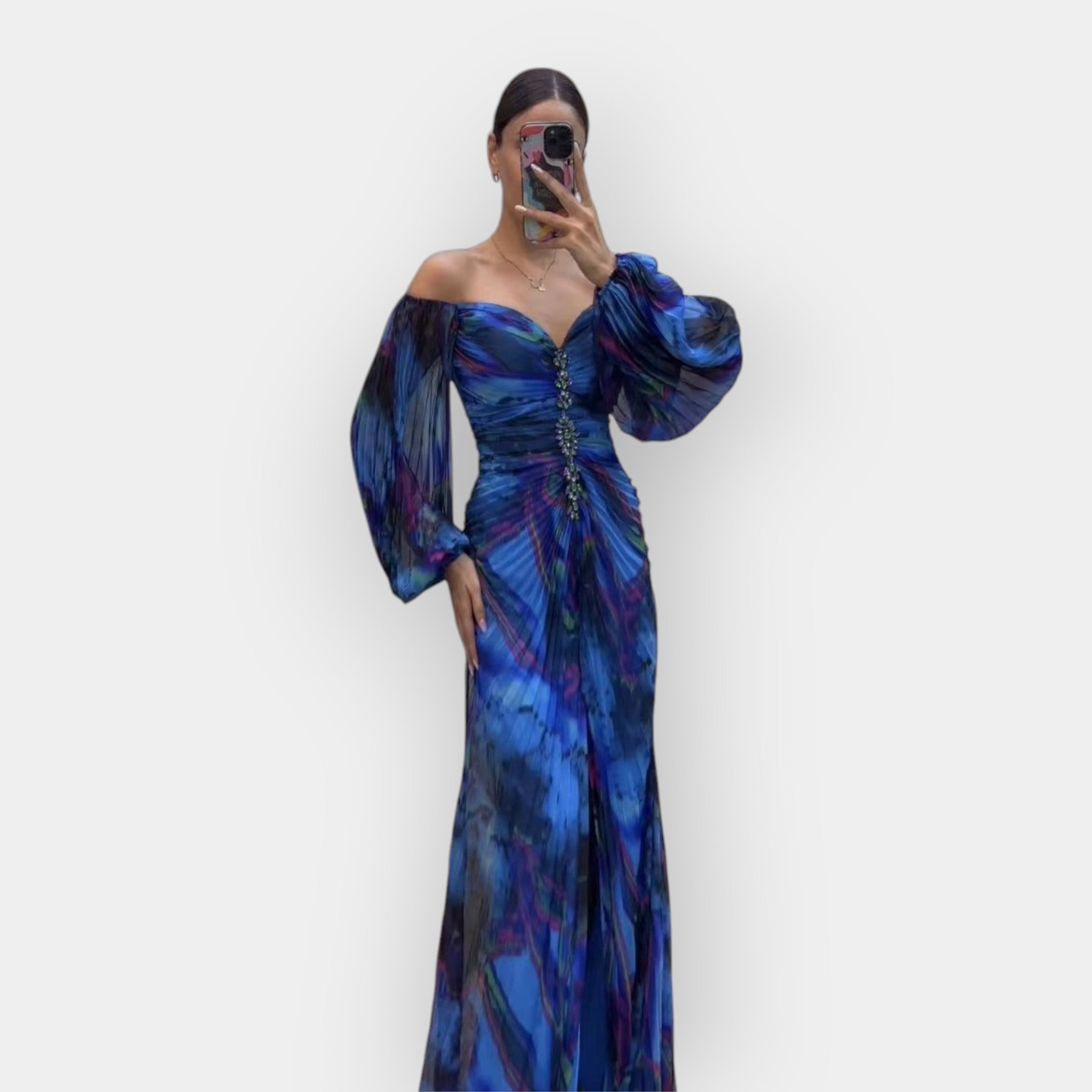 Vestido Arejado com Abertura